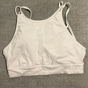 High neck sports bra